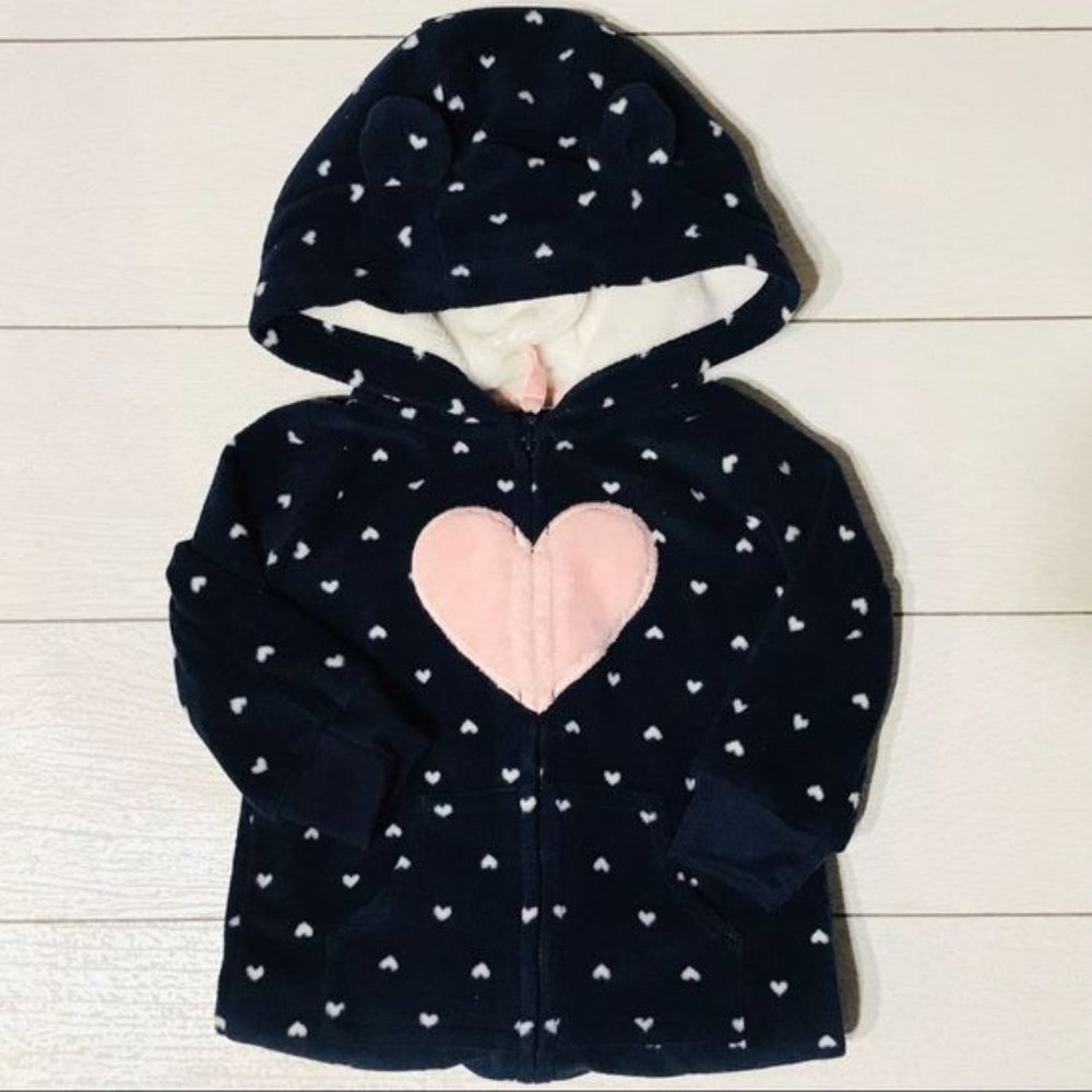 Carters baby girls fleece coverall